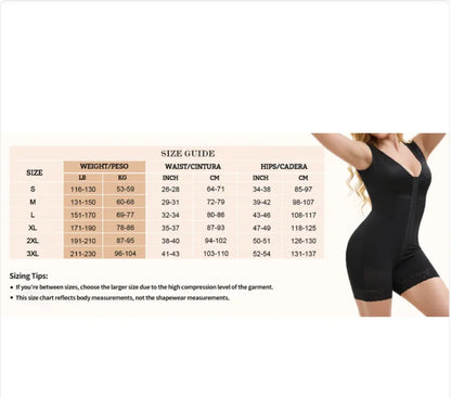 Women’s Full Body Tummy Control Shapewear Faja Style