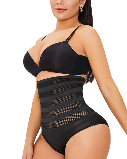 Tummy Control Shapewear Panties for Women High Waisted Body Shaper Underwear Butt Lifting Shapewear Slimming Girdle Panty Black