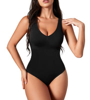 Women Shapewear Bodysuit Seamless Tummy Control Body Shaper Tank Tops Bodysuit Compression Butt Lifting Shapewear